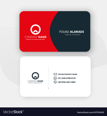 clean style modern business card template