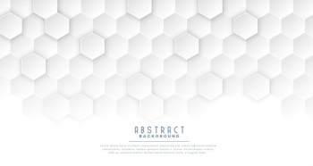 Clean white hexagonal medical concept background Free Vector Clean white hexagonal medical concept background Free Vector