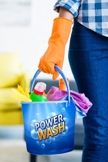 Cleaning bucket mockup Free Psd