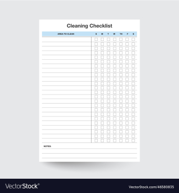cleaning checklist cleaning checklist