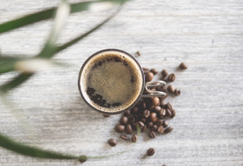 Clear Glass Cup Filled With Coffee Clear Glass Cup Filled With Coffee
