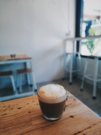 Clear Glass Cup With Coffee Clear Glass Cup With Coffee