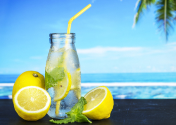 Clear Glass Jar and Citrus Fruits Clear Glass Jar and Citrus Fruits