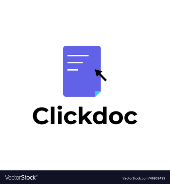 click docs minimal logo design click docs minimal logo design