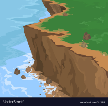 Cliff vector image