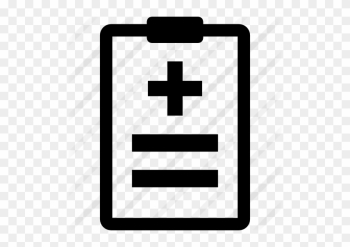 Clinic History Medical Paper On Clipboard - Medical Writing Icon Png