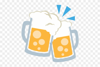 Clinking Beer Mugs Emoji Vector Icon - Beer Cheer Lets Day Drink Mode On T Shirt For Lover