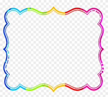 Clip Art Borders Cute - Rainbow Border Clip Art Borders Cute - Rainbow Border