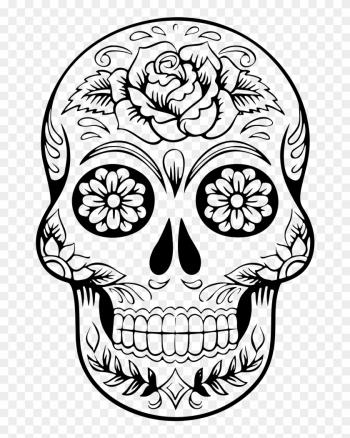 Clip Art Details - Sugar Skull Drawing Clip Art Details - Sugar Skull Drawing