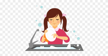Clip Art Do The Dishes - Girl Washing Dishes Clipart Clip Art Do The Dishes - Girl Washing Dishes Clipart