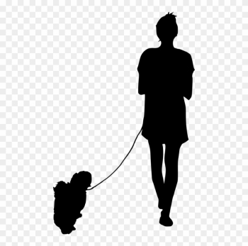 Clip Art Dog Free Images Toppng - People Silhouette Walking Png