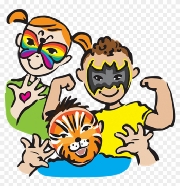 Clip Art - Face Painting Business Cards Clip Art - Face Painting Business Cards