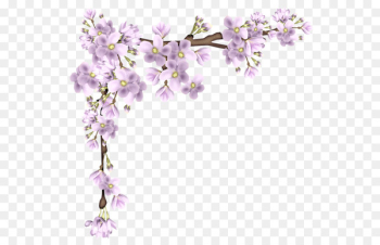 Clip art - Floating cherry border material Clip art - Floating cherry border material