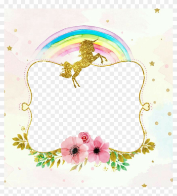 Clip Art Frame Unicornio Png - Frame Unicornio Png