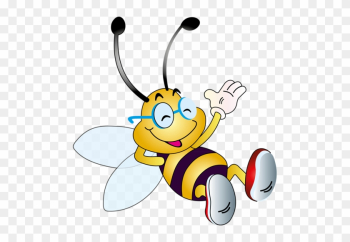 Clip Art Insect Images On A Transparent Background - Honey Bee Cartoon Png