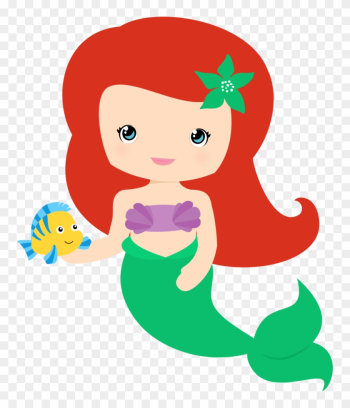 Clip Art - Little Mermaid Baby Png