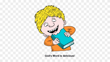 Clip Art Of Boy Eating Bible - Bible Food Clip Art Clip Art Of Boy Eating Bible - Bible Food Clip Art