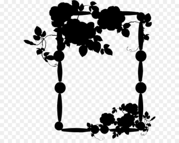 Clip art Pattern Flower Line Silhouette - Clip art Pattern Flower Line Silhouette -