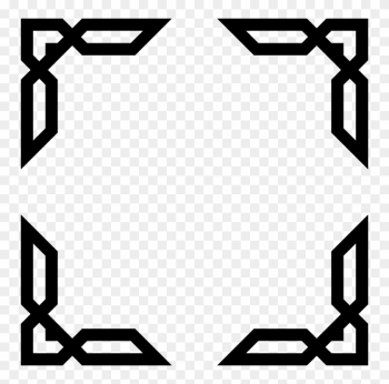 Clip Art Transparent Architecture Vector Abstract - Islamic Frame Png