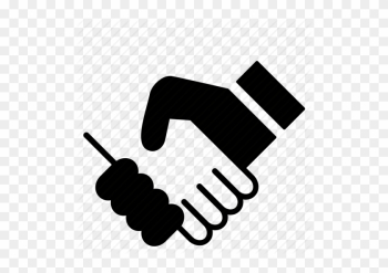 Clip Art With Transparent Background - People Shaking Hands Icon