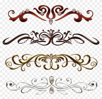 Clipart Borders Vintage Color - Vintage Border Pattern Png