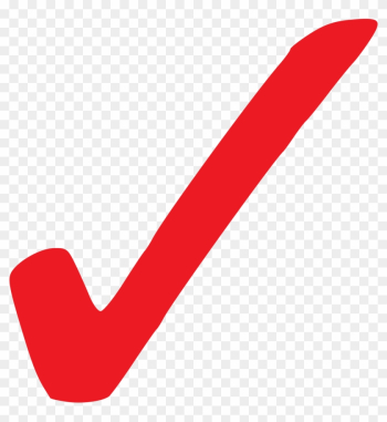 Clipart Check Mark Symbol - Red Check Mark Png