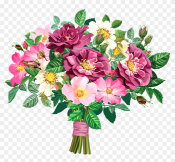 Clipart Flower Bouquet Clipground Of - Flower Bouquet Clip Art