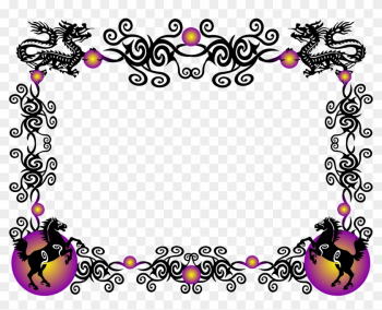 Clipart Horse Border Clipart - Dragon Borders Clipart Horse Border Clipart - Dragon Borders