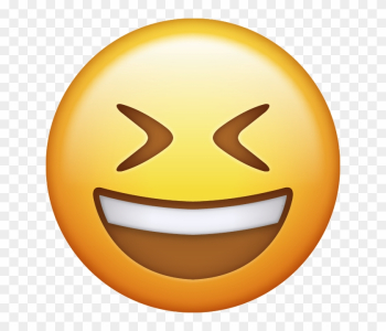 Clipart Laughing Yellow Emoticon Smiley Face - Closed Eyes Laughing Emoji Clipart Laughing Yellow Emoticon Smiley Face - Closed Eyes Laughing Emoji