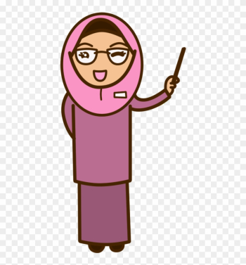 Clipart Muslimah Cartoon - Muslim Teacher Clipart