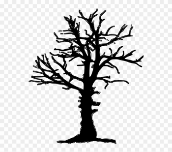 Clipart Of Dead Tree Silhouette Vector Image - Dead Tree Pixel Art