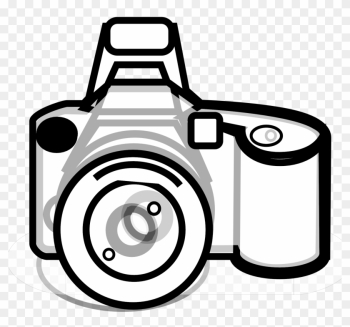 Clipart Of Lens, Photography And Kodak - Black And White Camera Clip Art