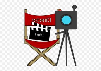 Clipart Of Movie, Director And Camera - Illustration Clipart Of Movie, Director And Camera - Illustration