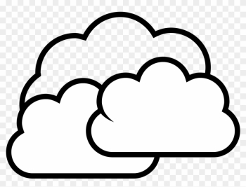 Clipart Of Sky, Cloudy And Partly - Colouring Picture Of Cloud Clipart Of Sky, Cloudy And Partly - Colouring Picture Of Cloud