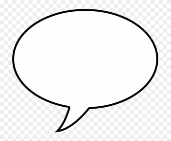 Clipart Sprechblase - Speech Bubble Black Background