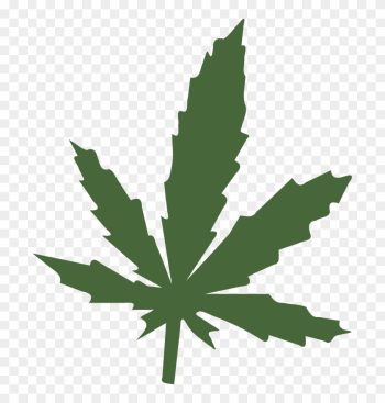 Clipart - The Leaf1 - Custom Black Weed Leaf Throw Blanket