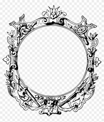 Clipart Transpa Frame Graphic Library - Ornate Black Frame Transparent Background