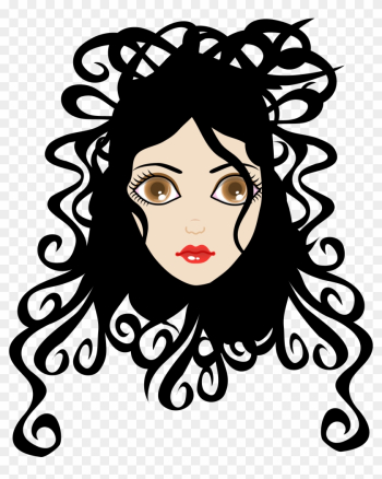Cliparts Natural Hair - Cafepress Girl Curly Hair Black White Flip Flops Cliparts Natural Hair - Cafepress Girl Curly Hair Black White Flip Flops