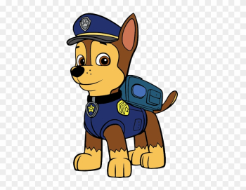 Clipped By Cartoon Clipart - Chase Paw Patrol Cartoon