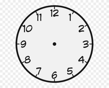 Clock Clipart Blank - Clock To The Half Hour Clock Clipart Blank - Clock To The Half Hour