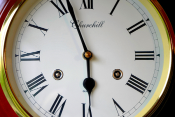 Clock Displaying 5:57 Time Clock Displaying 5:57 Time