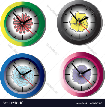 Clocks vector image Clocks vector image