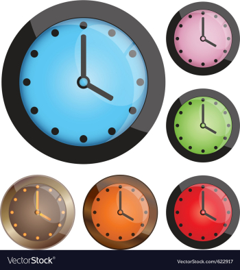 Clocks vector image Clocks vector image
