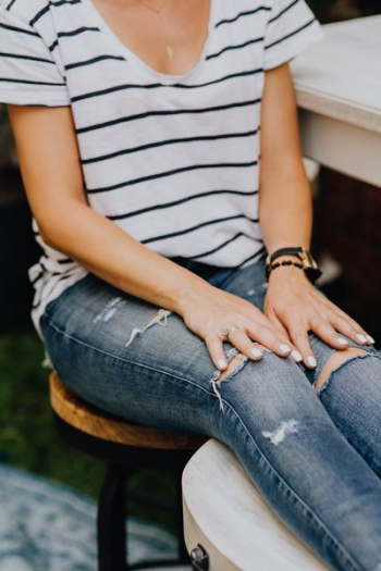 Close up fashion details - stylish young woman Close up fashion details - stylish young woman