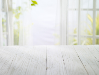 close-up look at wooden with morning bright