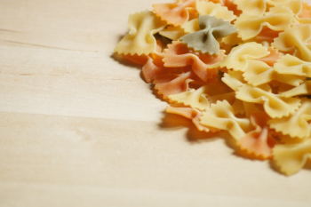 Close Up of Farfalle Pasta