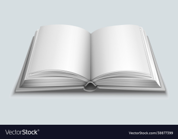 close up open textbook with blank pages close up open textbook with blank pages