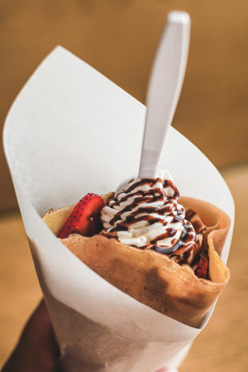 Close-Up Photo Of Crepe Close-Up Photo Of Crepe