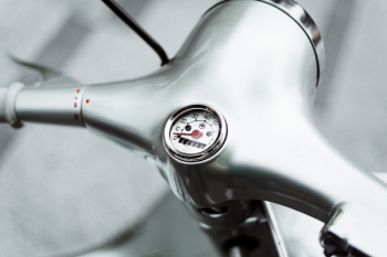 Close-Up Photo of Motorcycle Gauge