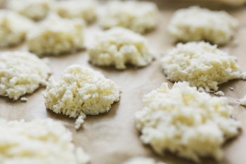 Close-up uncooked cookies Close-up uncooked cookies